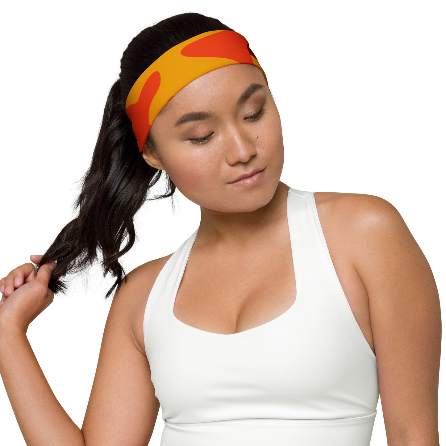 Camo Headband | Orange & Red Camouflage