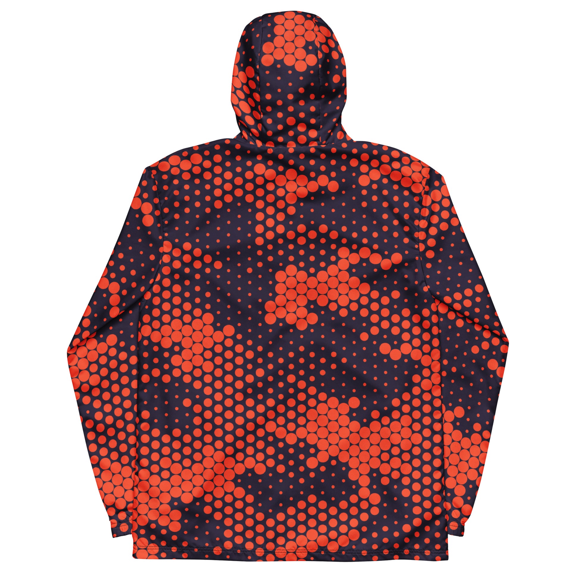 Camo Windbreaker For Men | Orange & Blue Digital