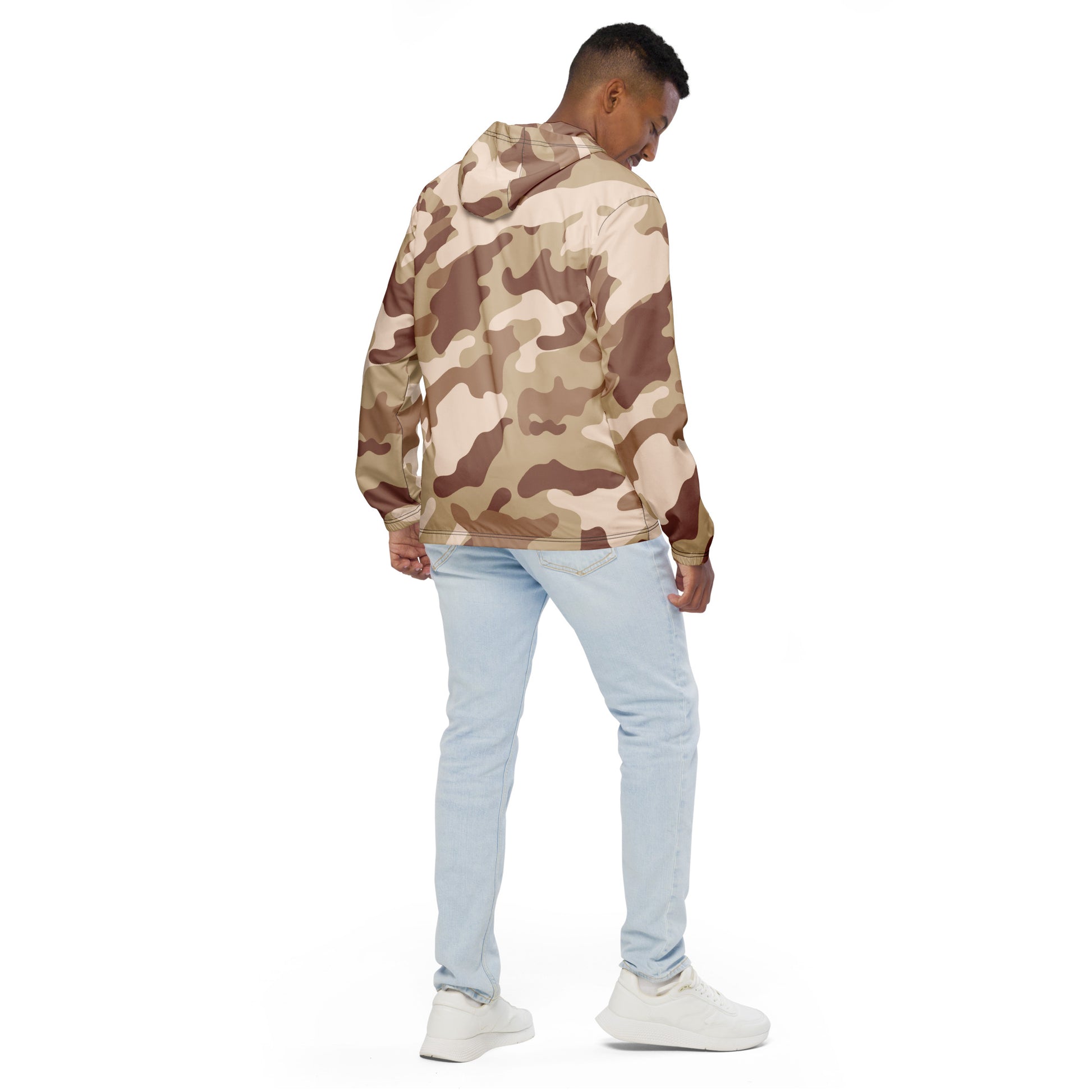 Camo Windbreaker For men | Desert Brown