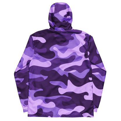 Camo Windbreaker For Men | Purple, Blue & Mauve