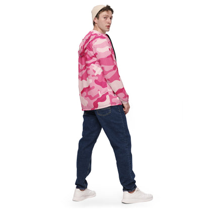 Camo Windbreaker For Men | Lavender Pink