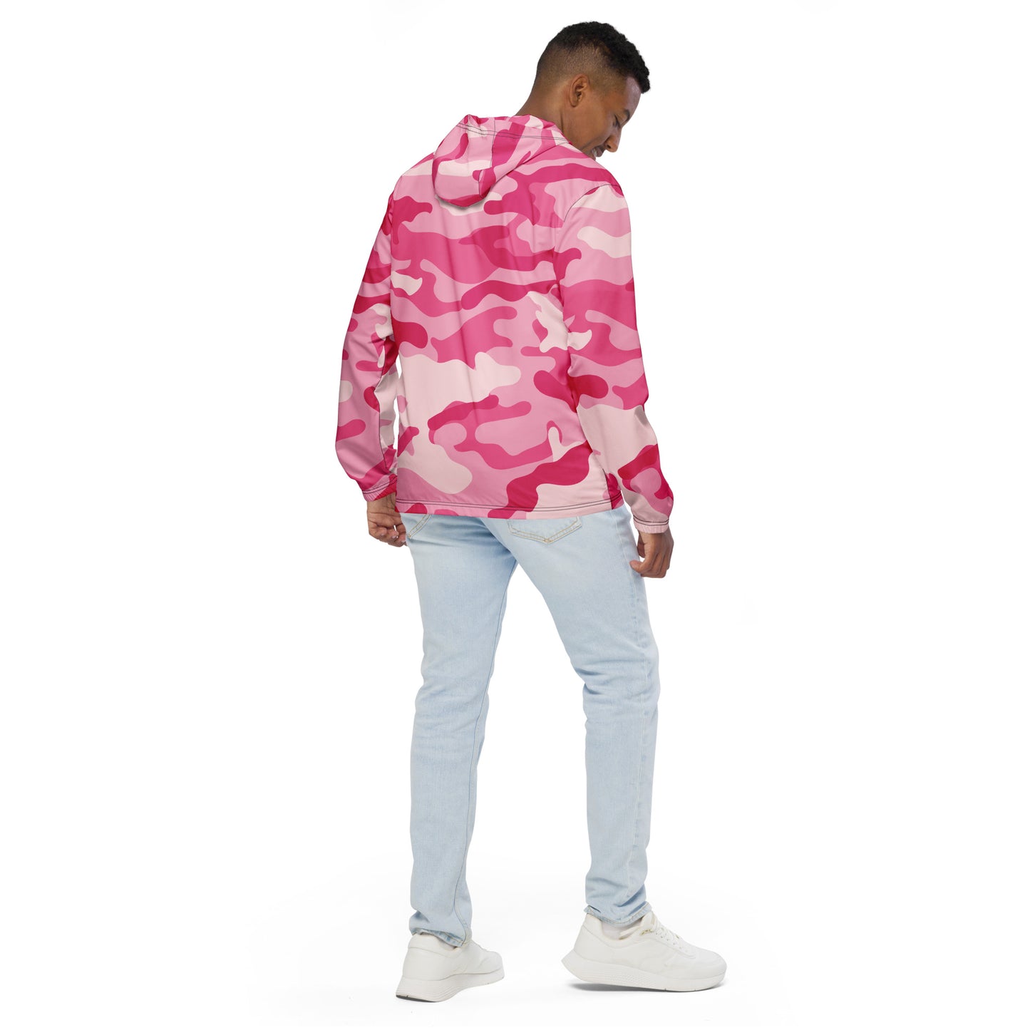 Camo Windbreaker For Men | Lavender Pink