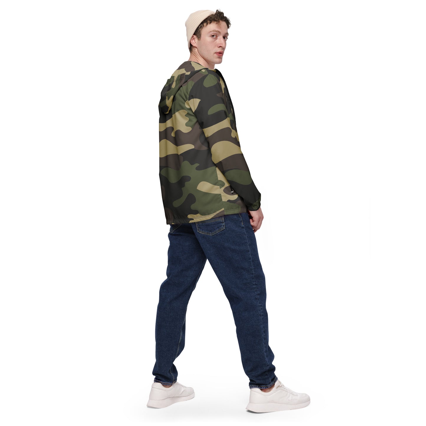 Camo Windbreaker For Men | Classic Green