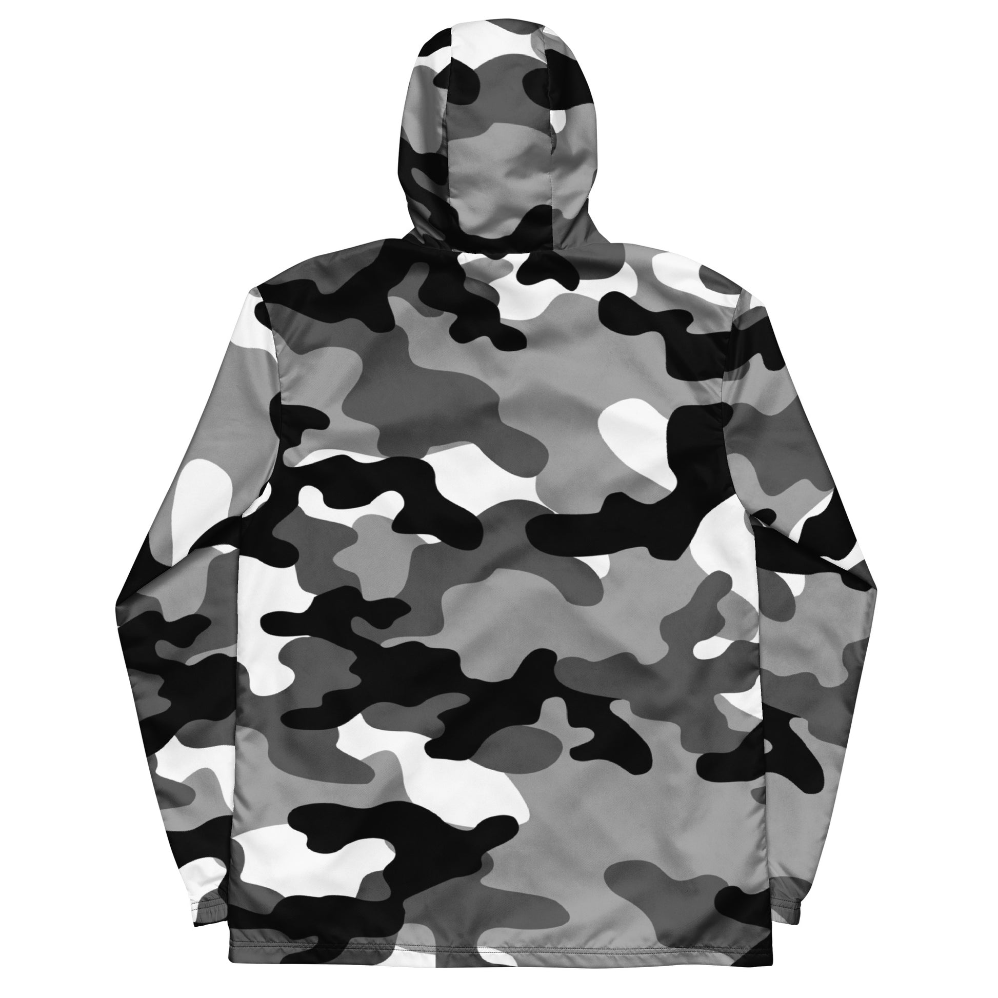 Camo Windbreaker For Men | Black, White & Gray