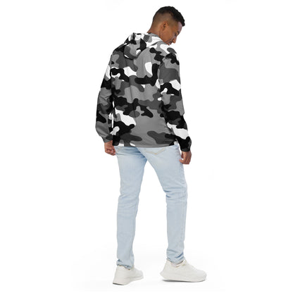 Camo Windbreaker For Men | Black, White & Gray