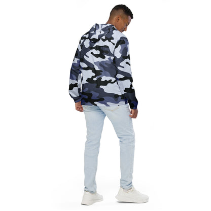 Camo Windbreaker For Men | Light Blue