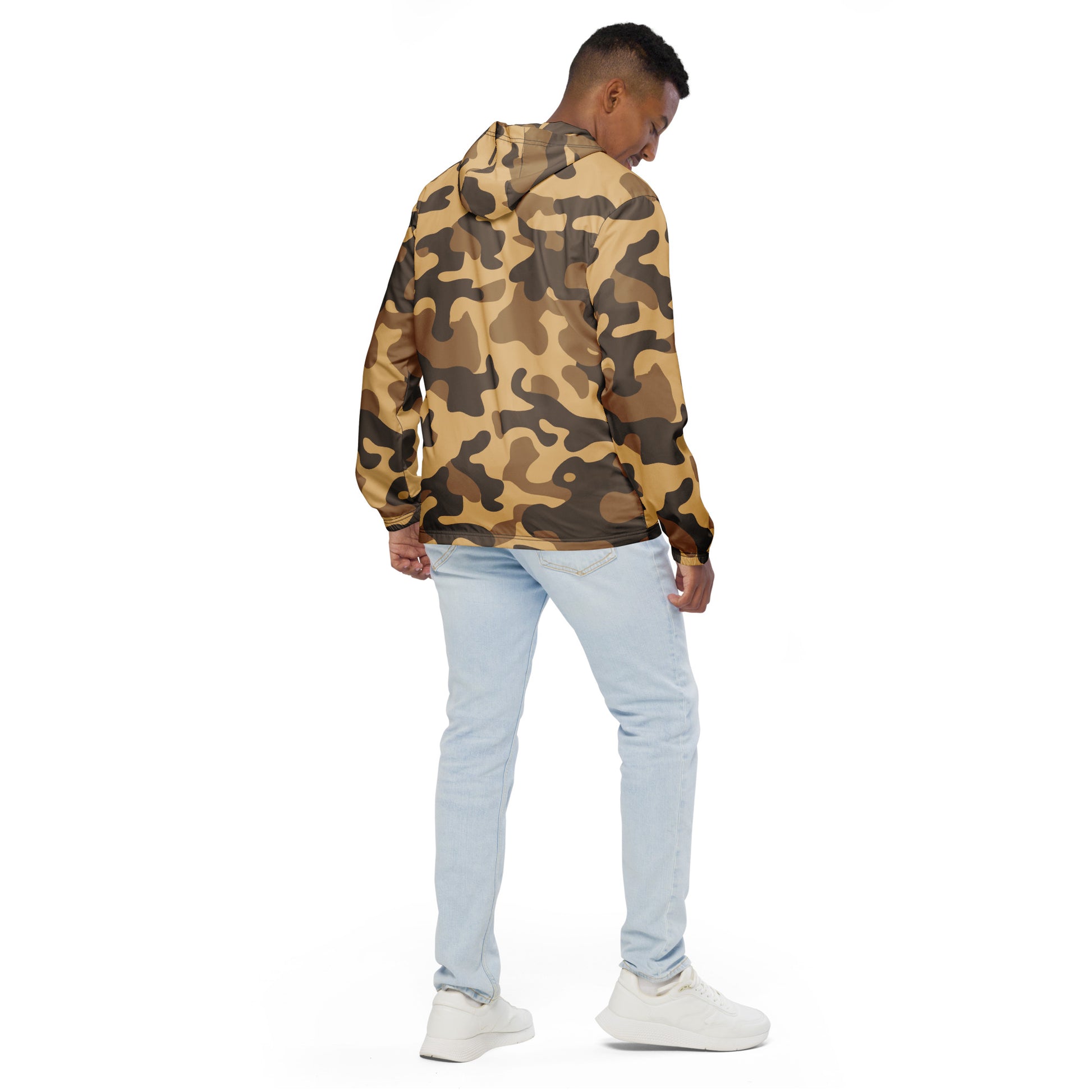 Camo Windbreaker For Men | Khaki