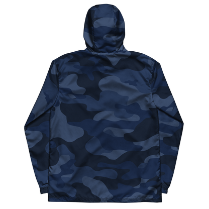 Camo Windbreaker For Men | Deep Blue