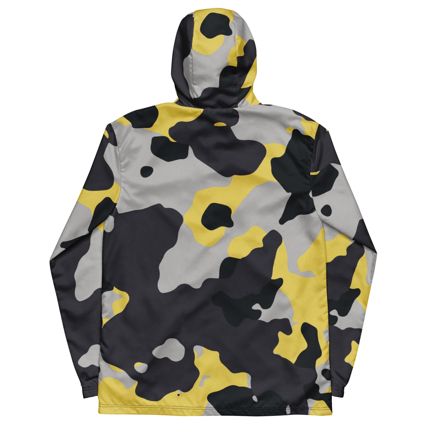 Camo Windbreaker For Men | Yellow, Black & Silver