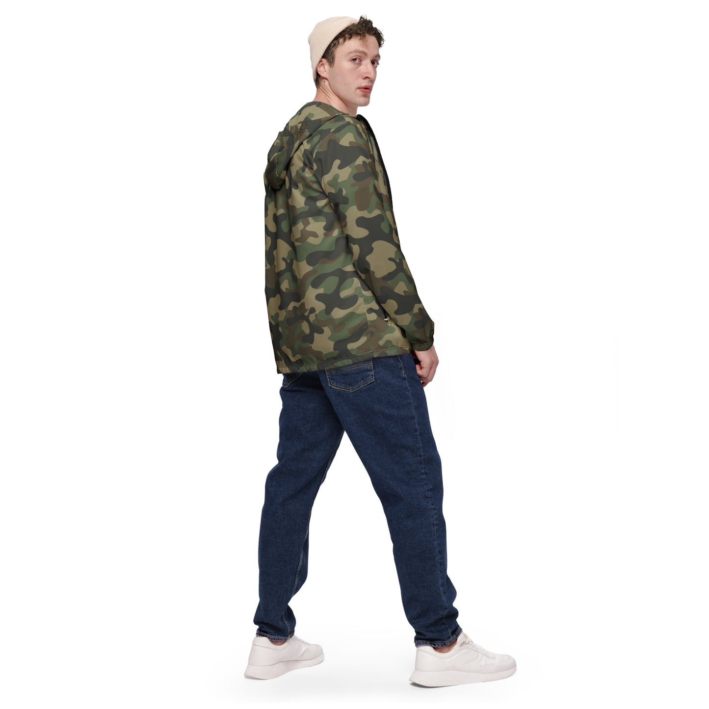 Camo Windbreaker For Men | Military Brown