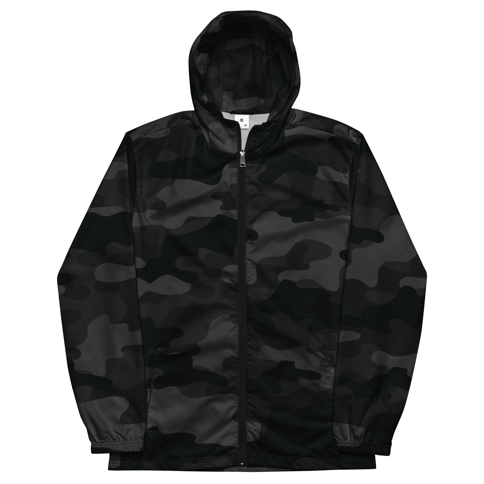 Camo Windbreaker For Men | Black