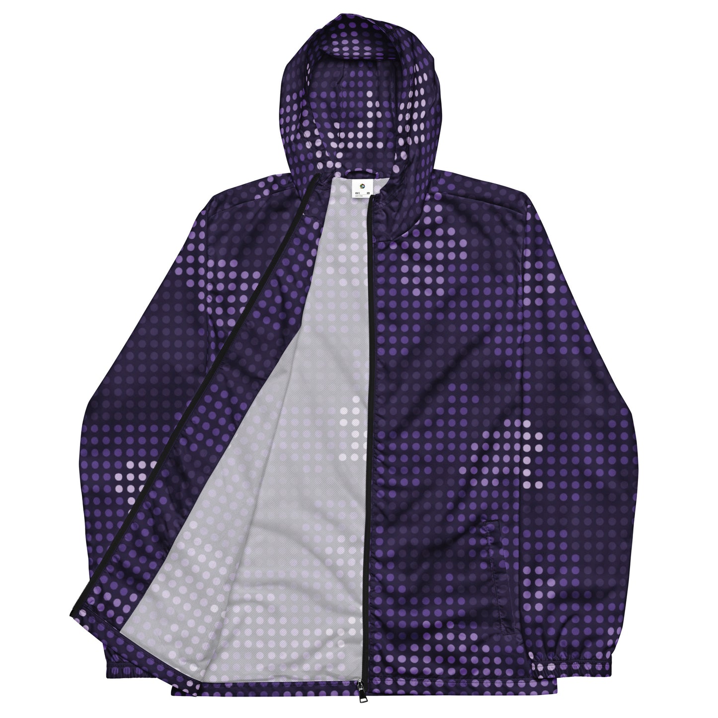 Camo Windbreaker For Men | Blue Led Screen