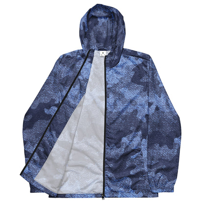 Camo Windbreaker For Men | Denim Blue