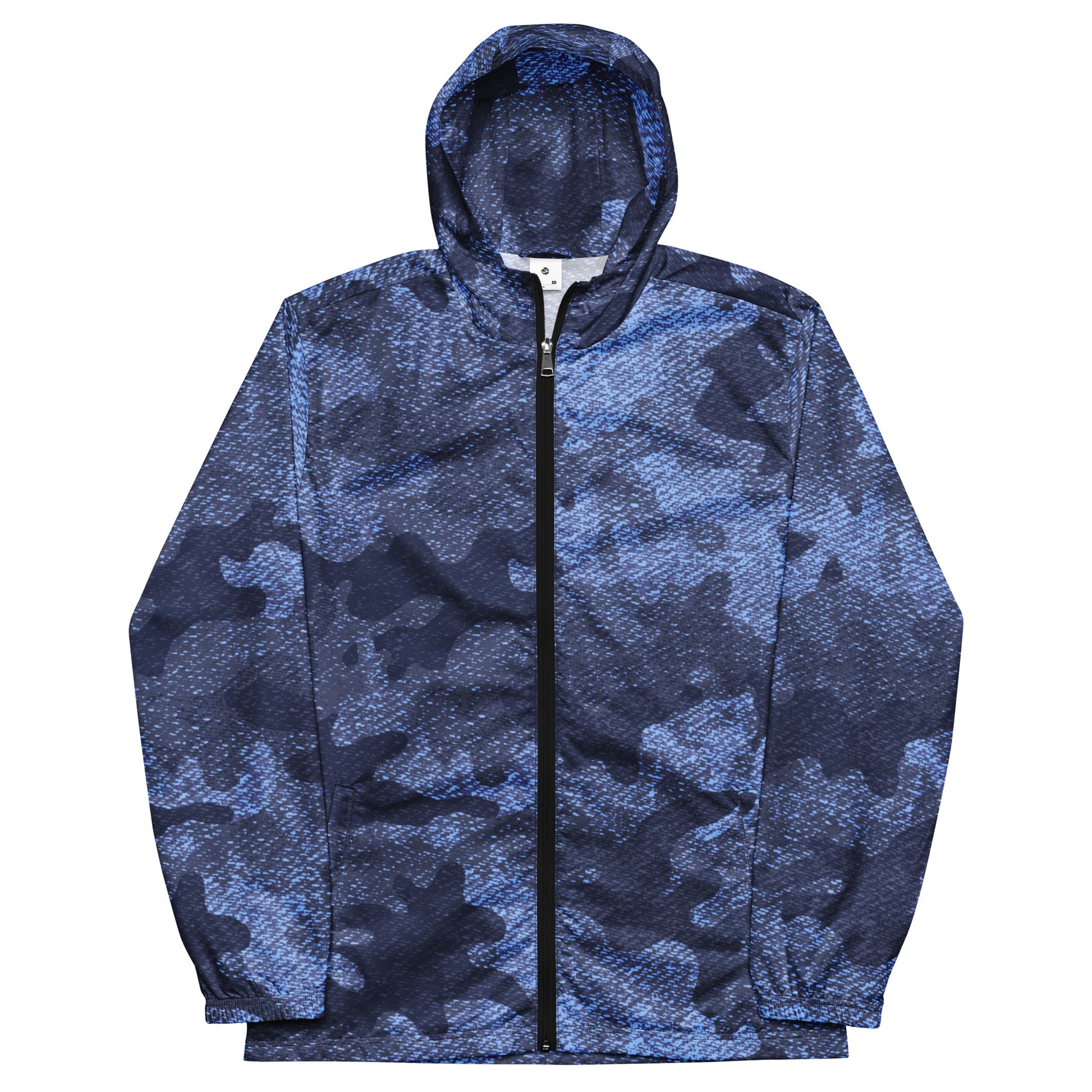 Camo Windbreaker For Men | Denim Blue