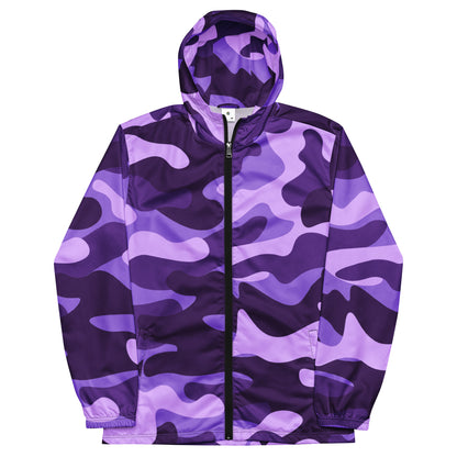 Camo Windbreaker For Men | Purple, Blue & Mauve