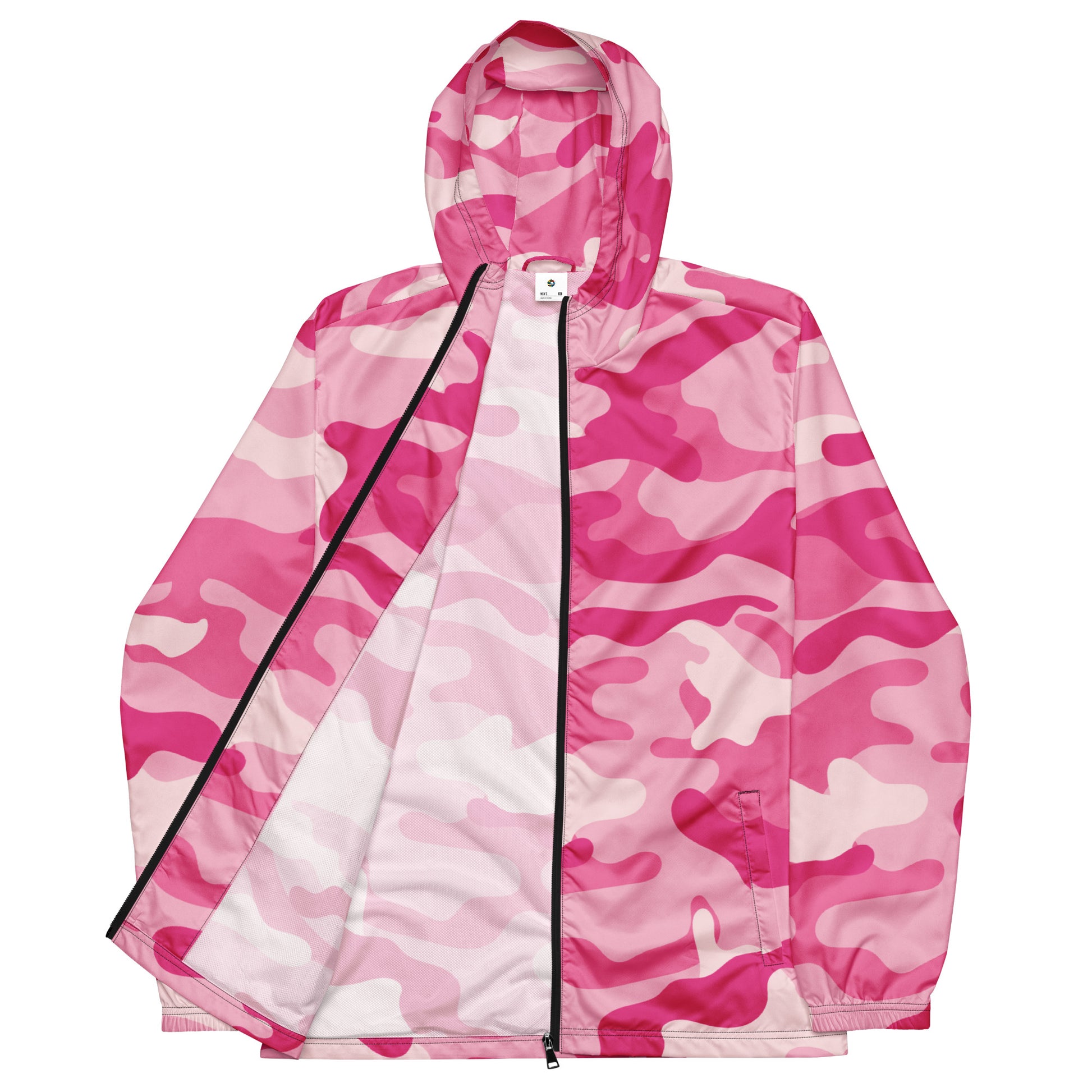 Camo Windbreaker For Men | Lavender Pink