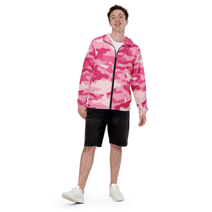 Camo Windbreaker For Men | Lavender Pink