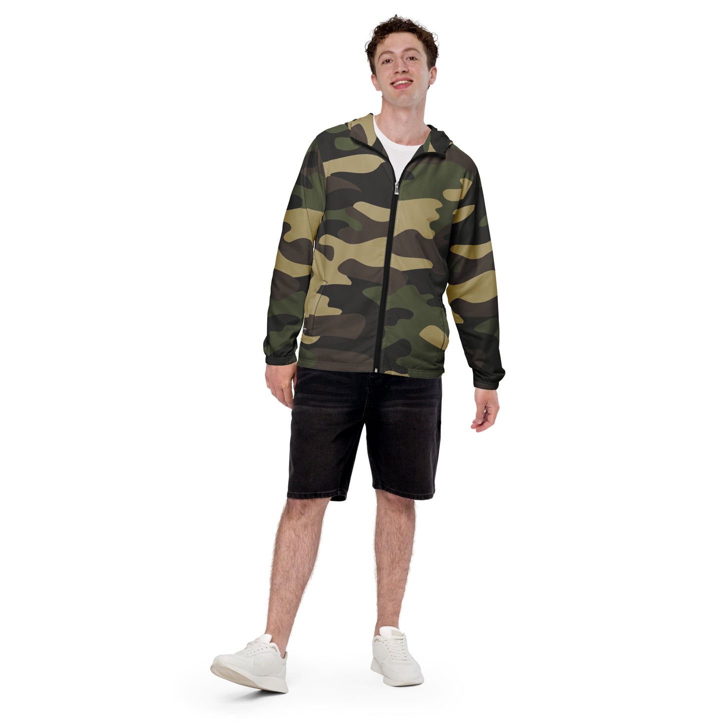 Camo Windbreaker For Men | Classic Green