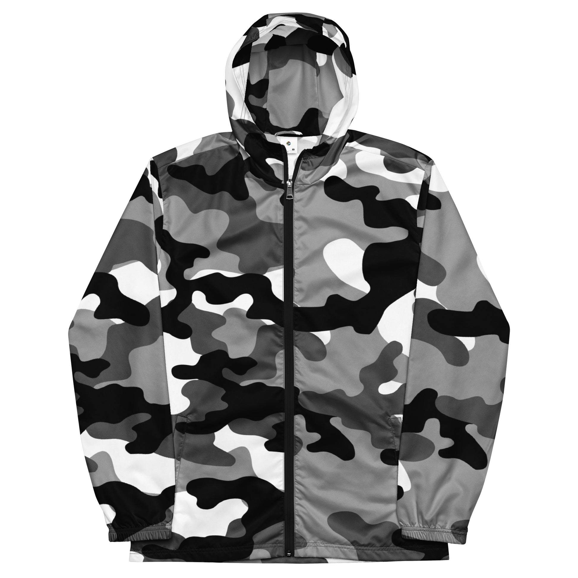 Camo Windbreaker For Men | Black, White & Gray