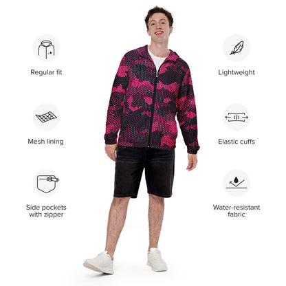 Camo Windbreaker For Men | Pink Digital