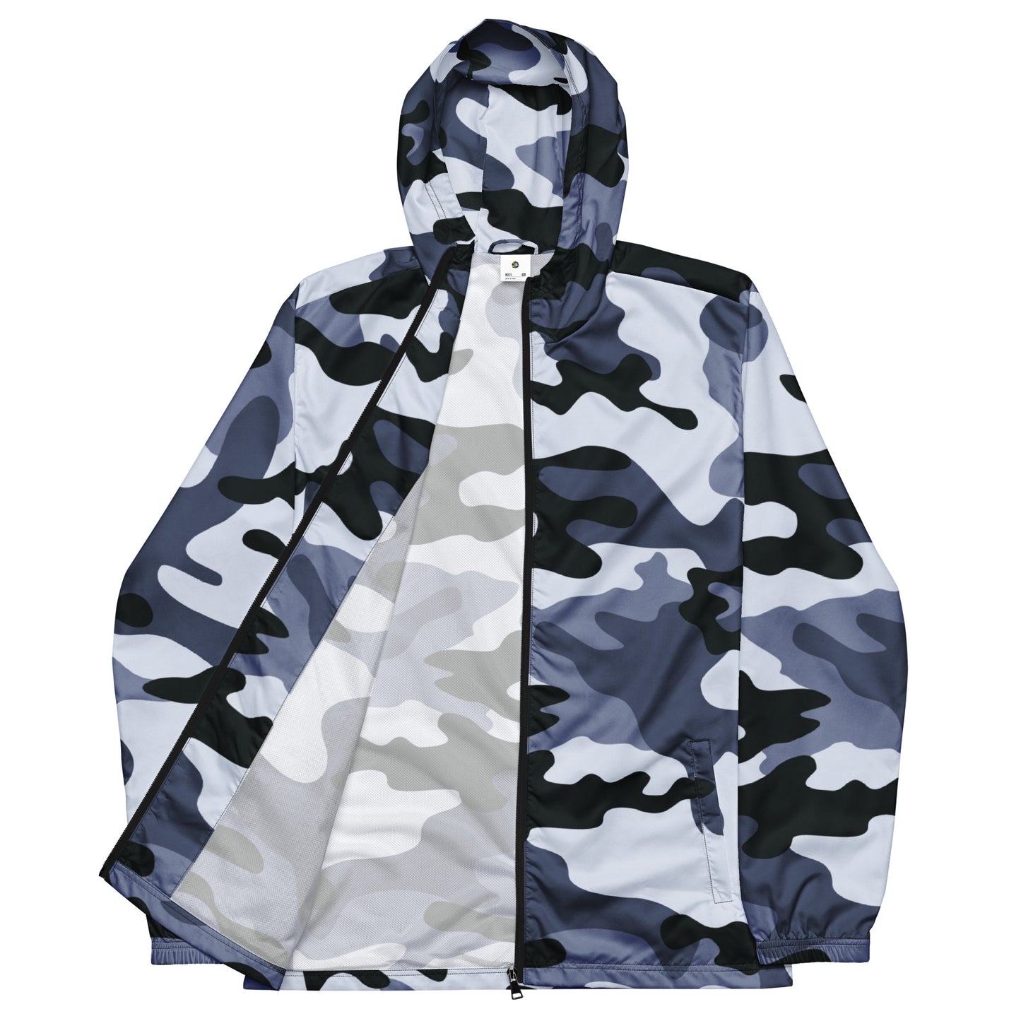 Camo Windbreaker For Men | Light Blue