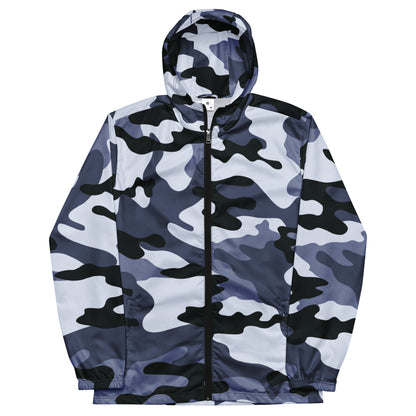 Camo Windbreaker For Men | Light Blue