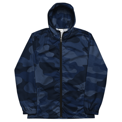 Camo Windbreaker For Men | Deep Blue