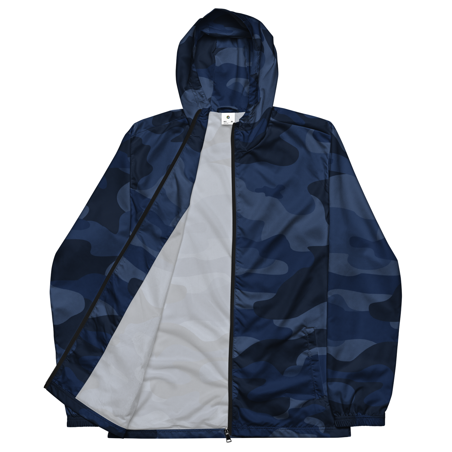 Camo Windbreaker For Men | Deep Blue