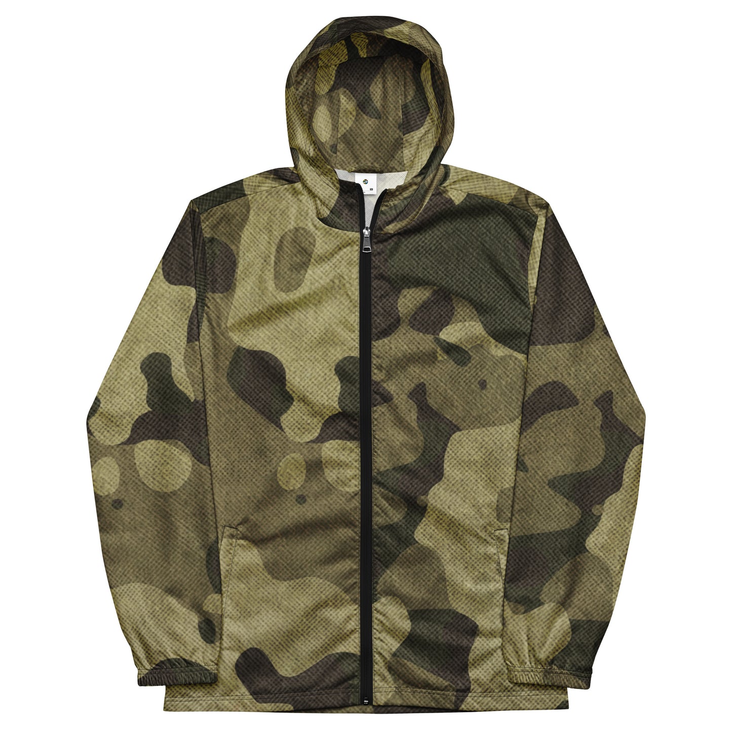 Camo Windbreaker For Men | Green Fabric