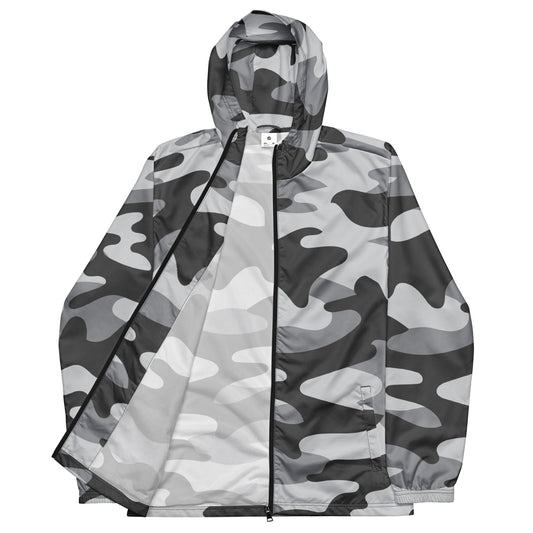 Men's Camo Windbreaker in Shades of Grey | Camo Colors