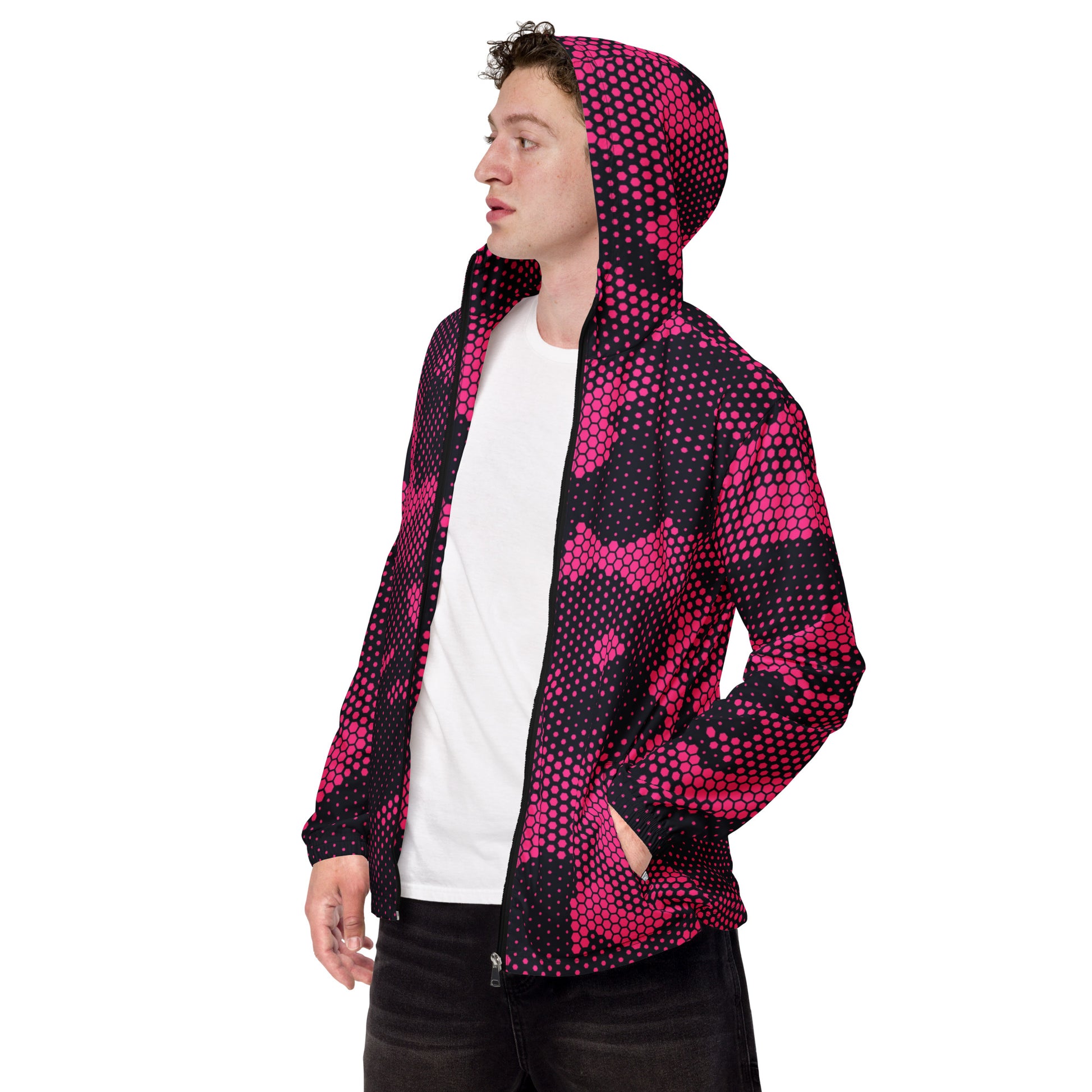 Camo Windbreaker For Men | Pink Digital