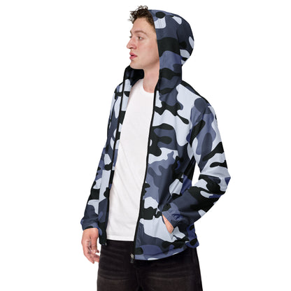 Camo Windbreaker For Men | Light Blue