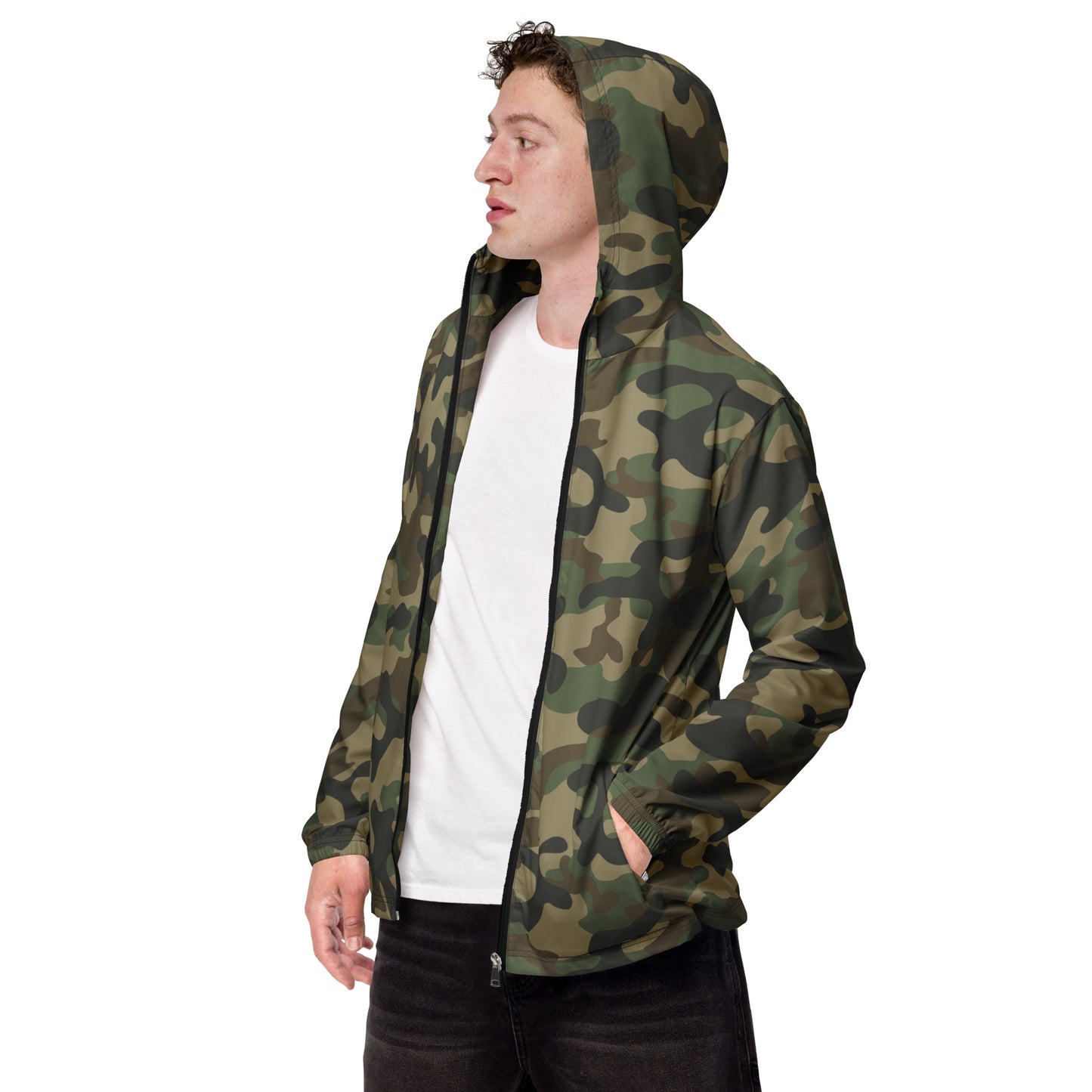 Camo Windbreaker For Men | Military Brown