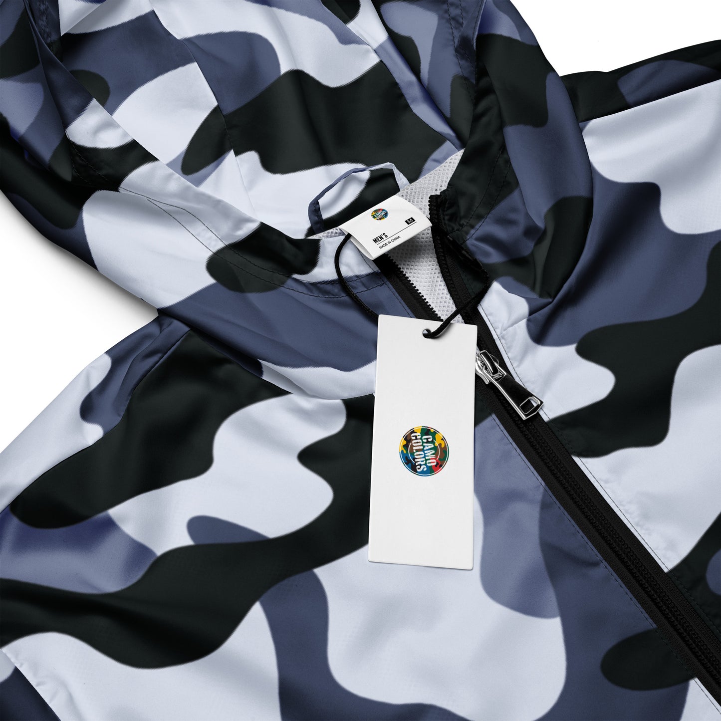 Camo Windbreaker For Men | Light Blue