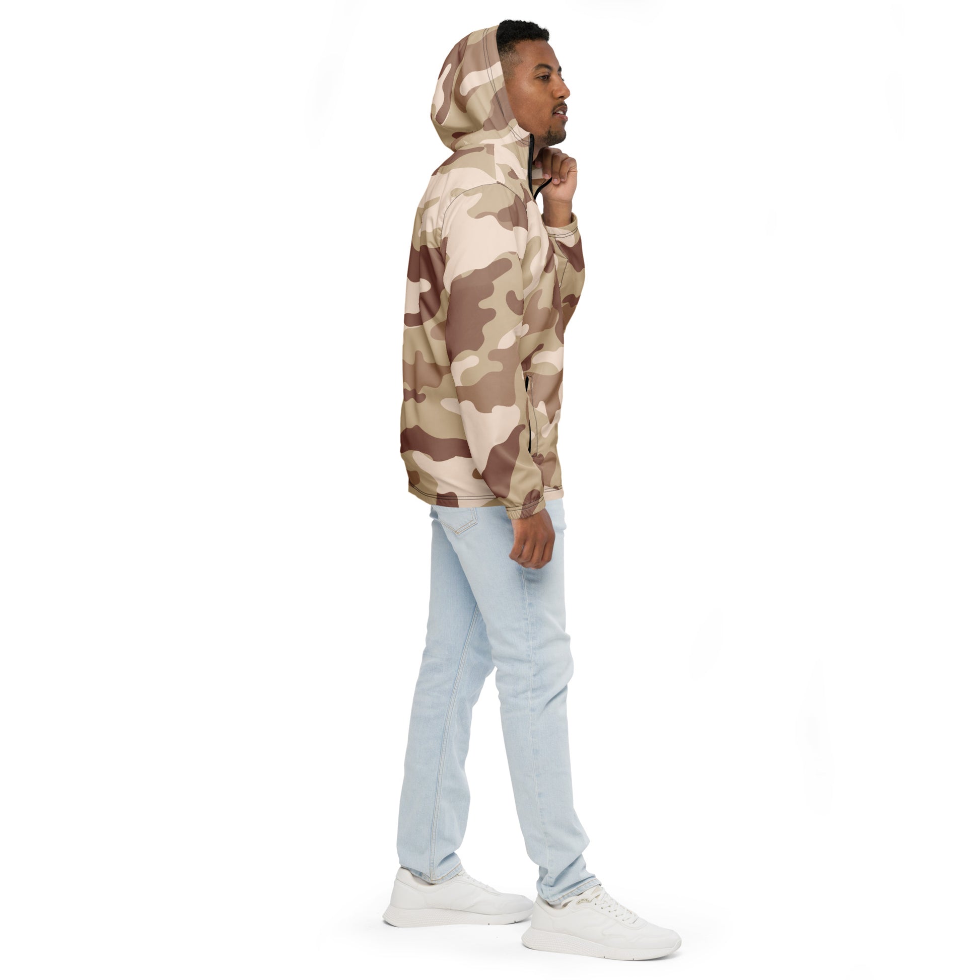 Camo Windbreaker For men | Desert Brown