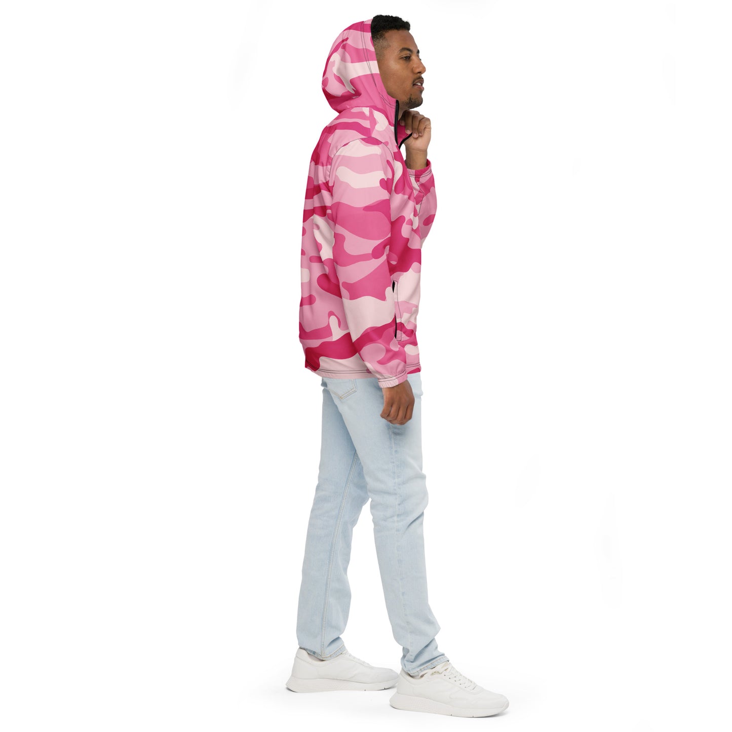 Camo Windbreaker For Men | Lavender Pink