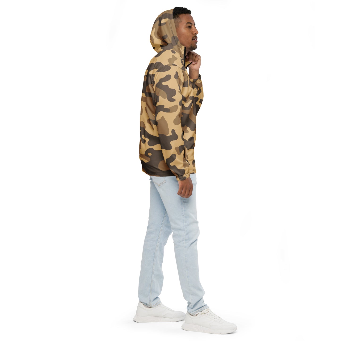 Camo Windbreaker For Men | Khaki