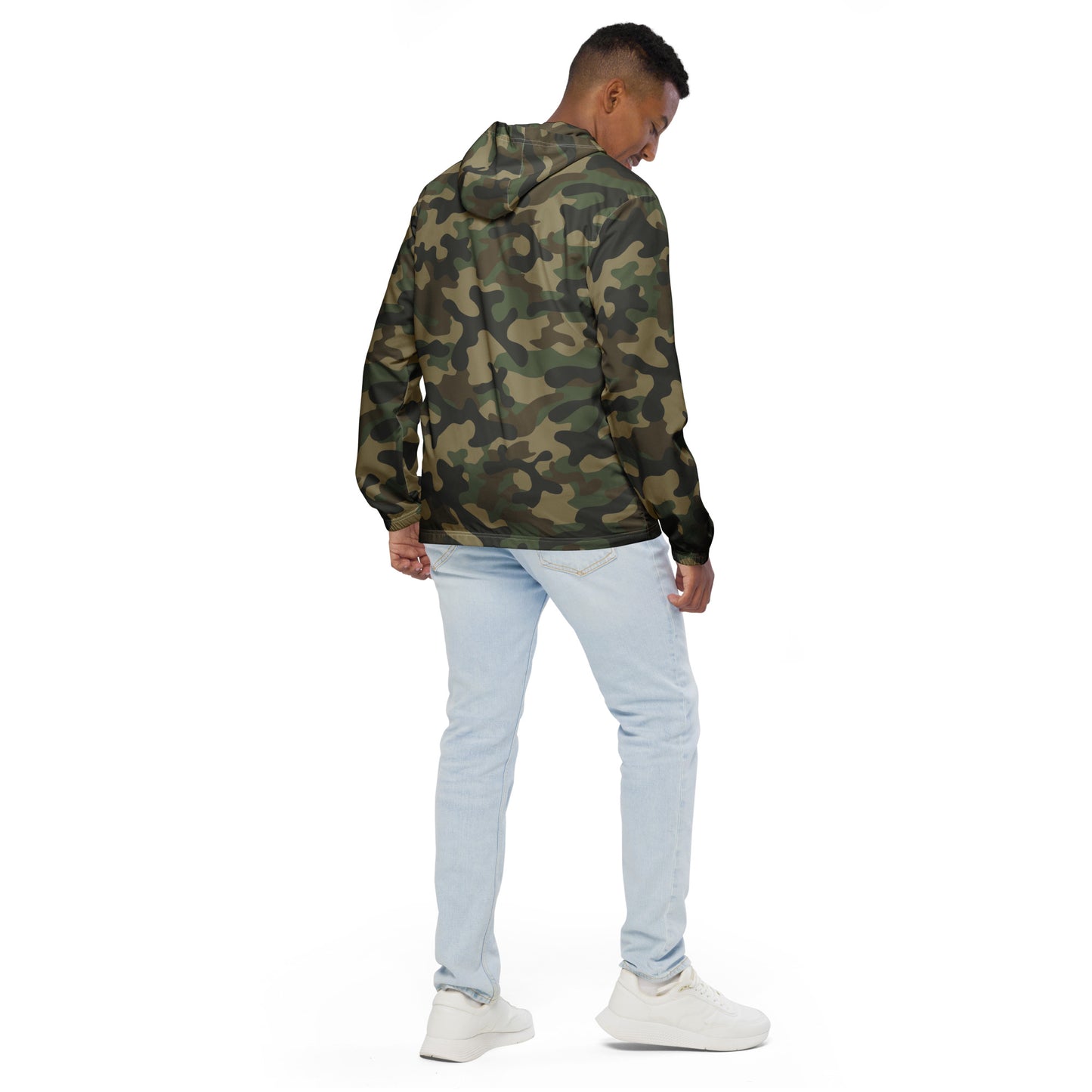 Camo Windbreaker For Men | Military Brown