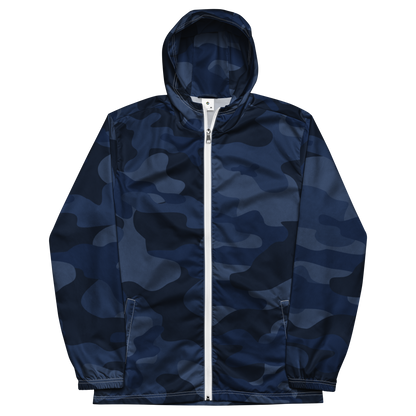 Camo Windbreaker For Men | Deep Blue