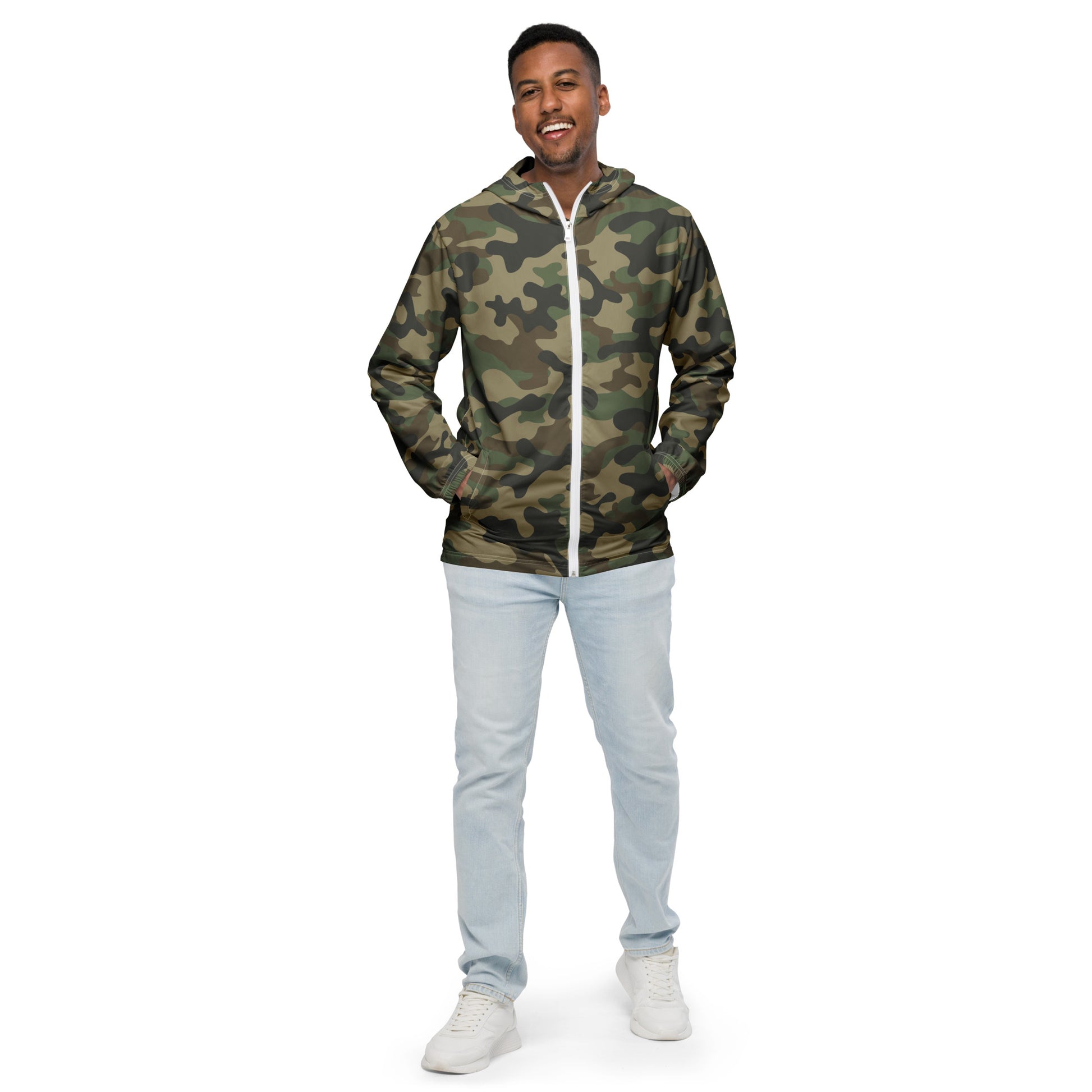 Camo Windbreaker For Men | Military Brown