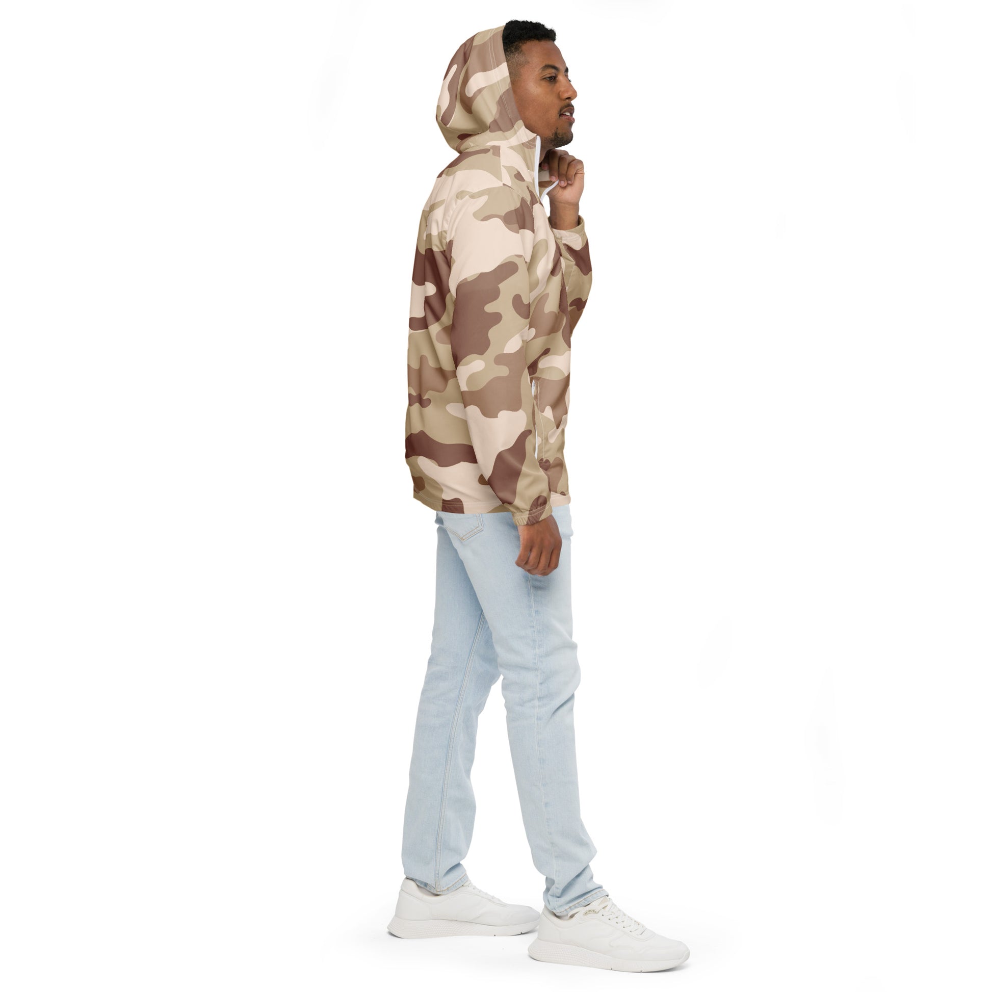 Camo Windbreaker For men | Desert Brown