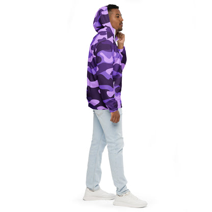 Camo Windbreaker For Men | Purple, Blue & Mauve