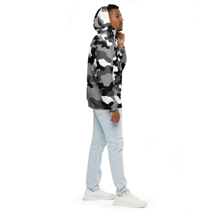 Camo Windbreaker For Men | Black, White & Gray