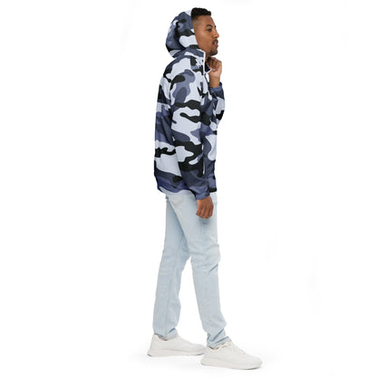 Camo Windbreaker For Men | Light Blue