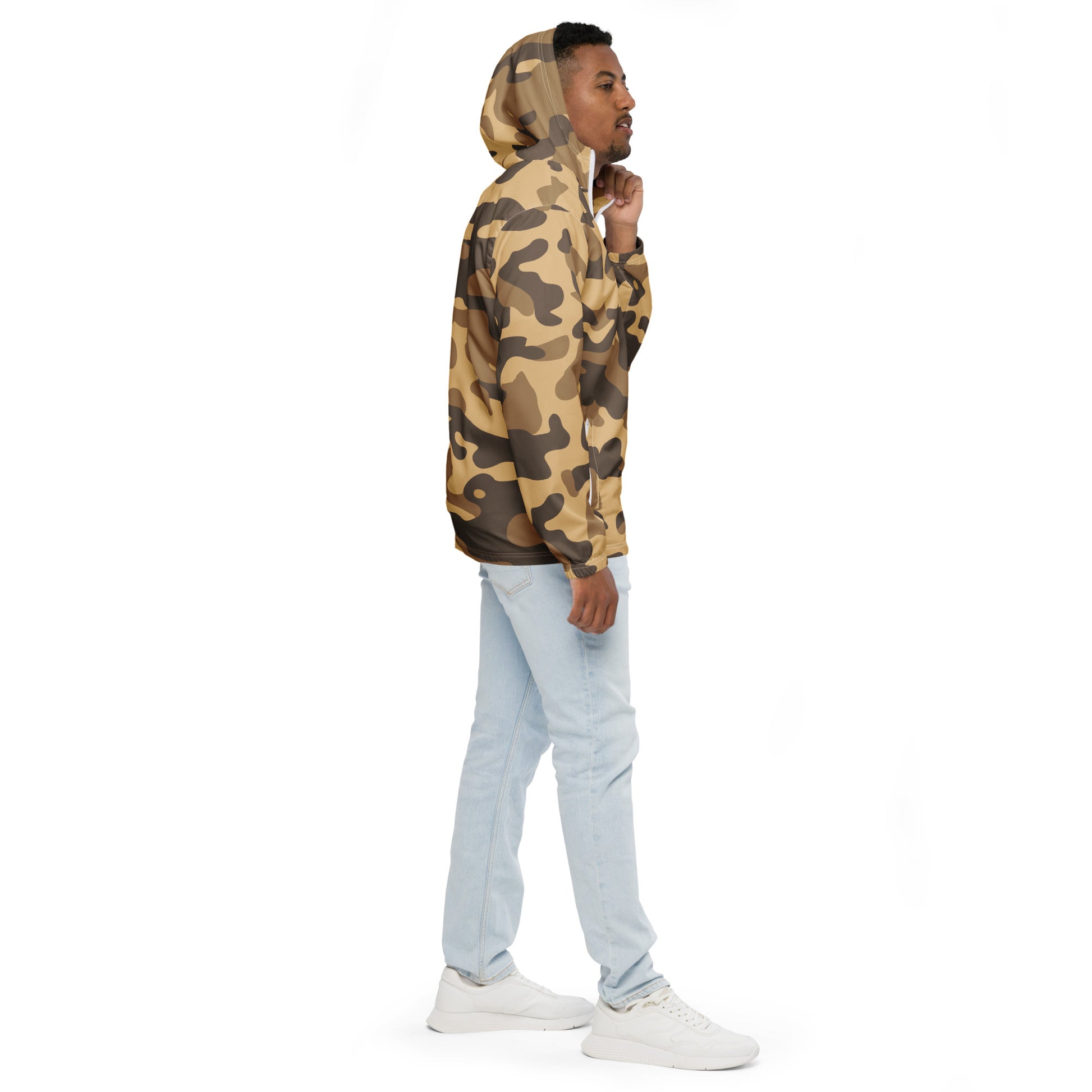 Camo Windbreaker For Men | Khaki