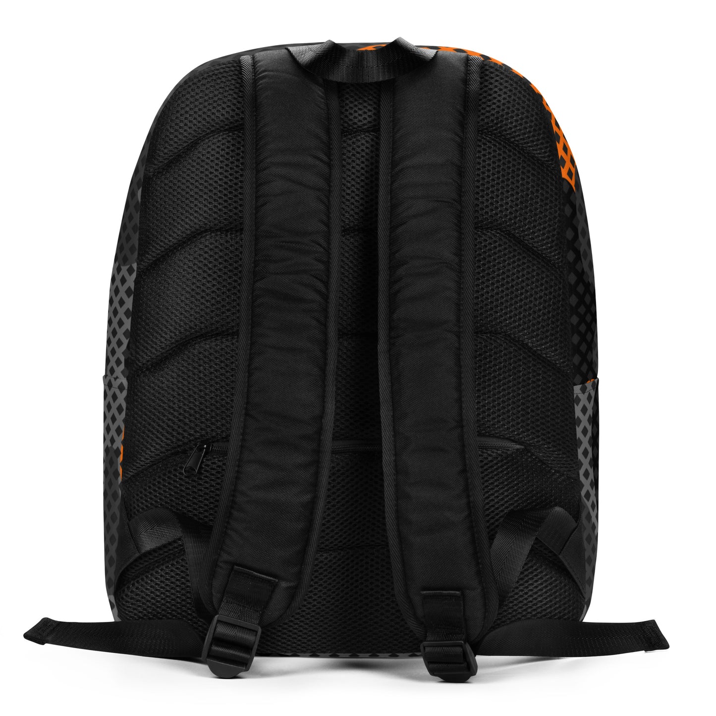 Minimalist Backpack | Black & Orange Pixel Camouflage