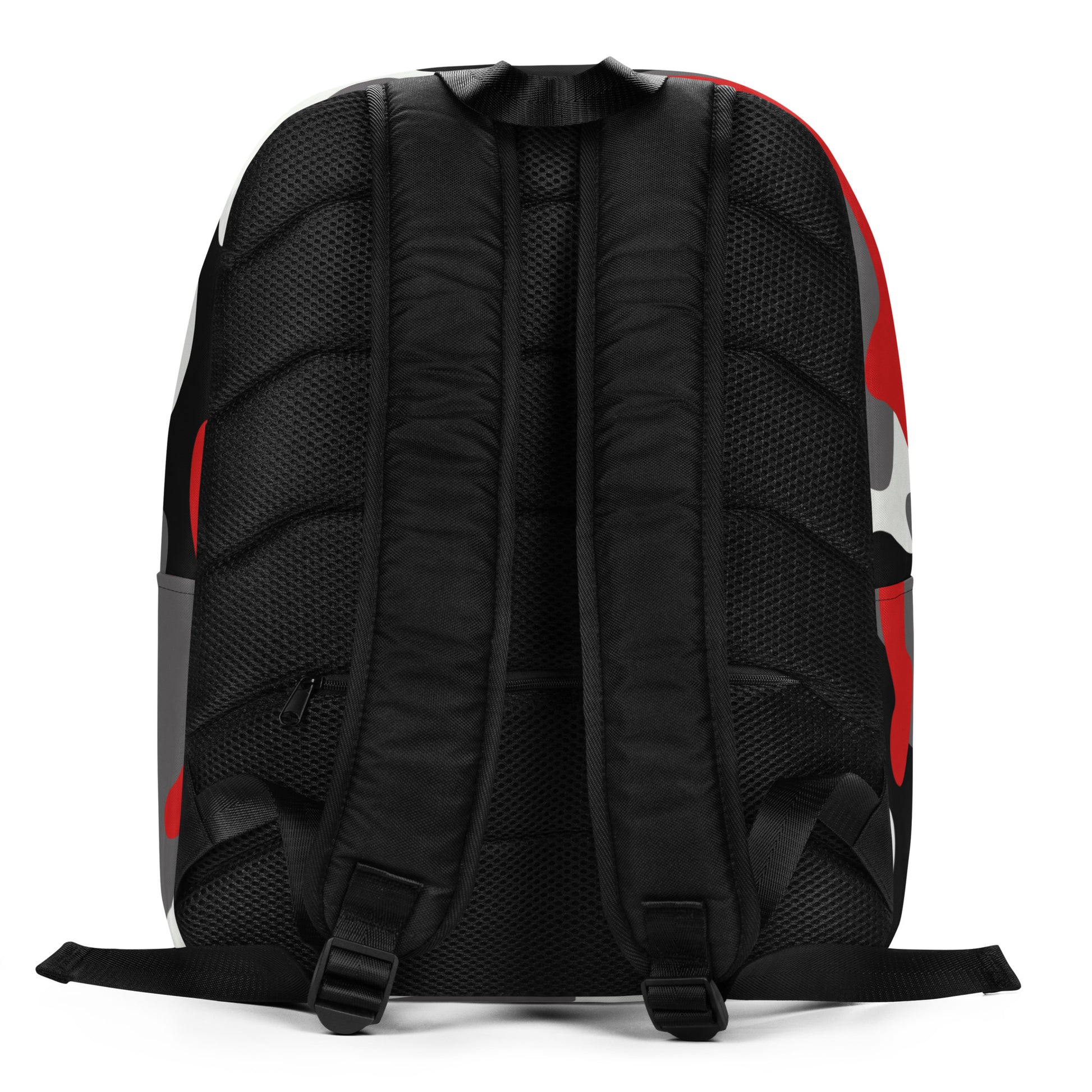 Minimalist Backpack | Red, Black & White Camouflage