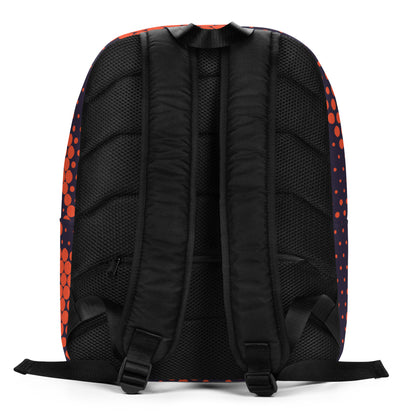 Minimalist Backpack | Orange & Blue Digital Camouflage