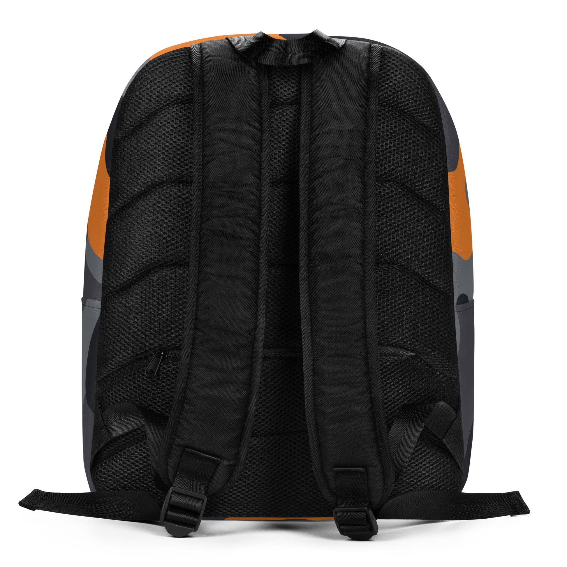 Minimalist Backpack | Orange, Gray & Black Camouflage