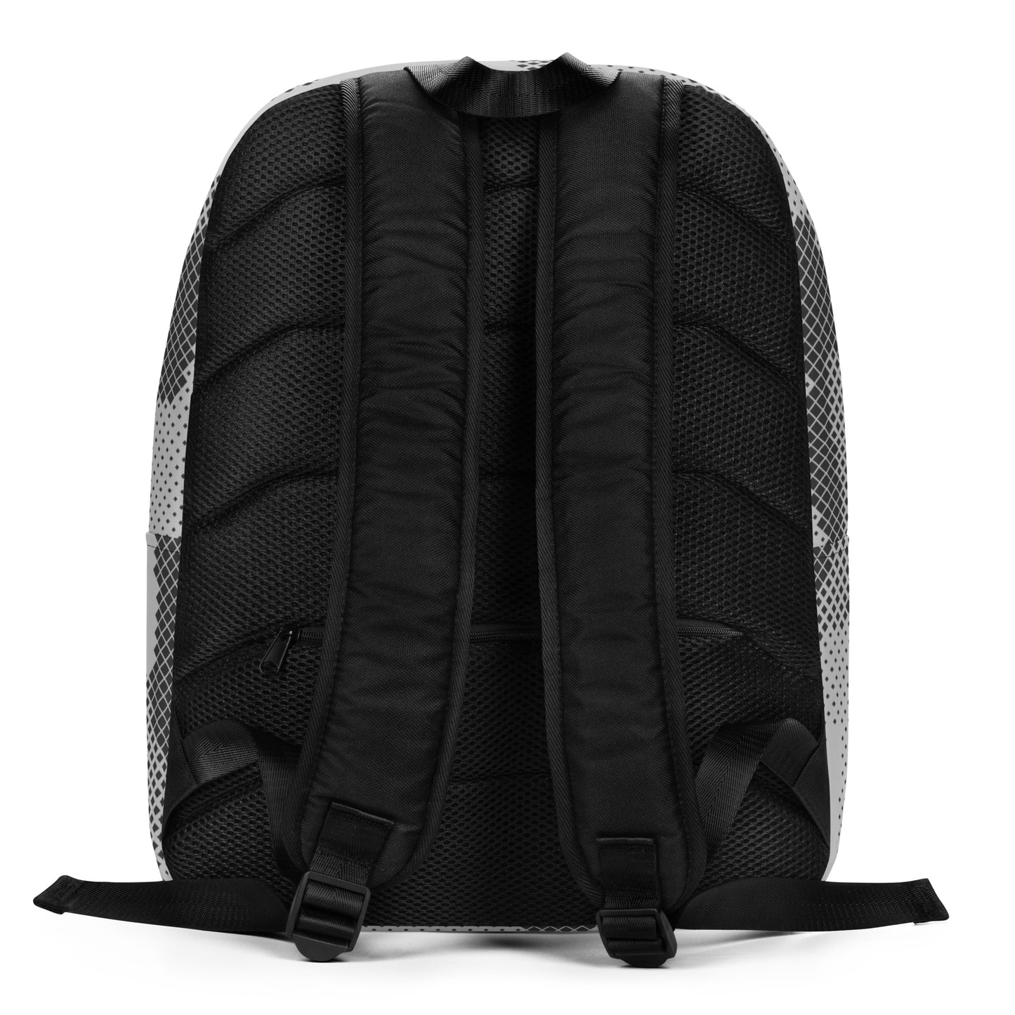 Minimalist Backpack | Black & White Digital Dotted